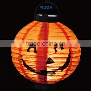 Halloween LED Lantern LED Pumpkin Lantern LED Paper Lantern Wholesale thumbnail-4