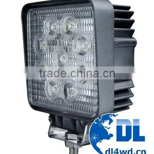 PMMA Lens 27w Auto Led Driving Light Square Led Work Light for Auto off Road Car thumbnail-1