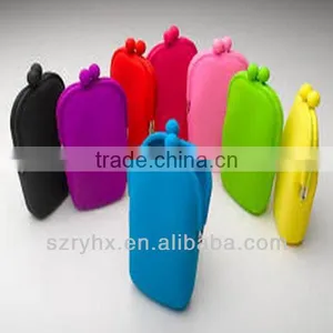 Cute Womens Girls Fashion Color Silicone Pouch Wallet Glasses Coin Bag thumbnail-1