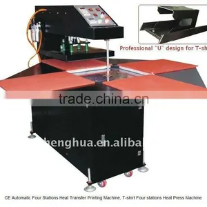 Semi-automatic Four Stations Heat Press Machine (CY-B) thumbnail-1