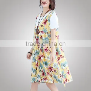 Popular Summer Plus Size Women Fancy Fabric Flowers For Dress For Fat thumbnail-5