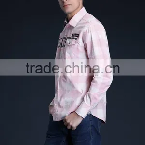 Fashion Long Sleeve Casual Design High Quality 100%Cotton Check Men Shirt thumbnail-4