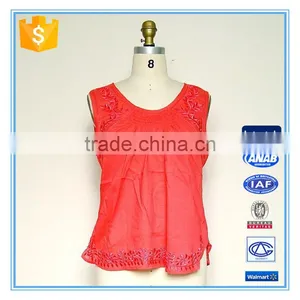 2016 New Design Embroidery Women Tank Tops Wholesale thumbnail-1