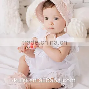 New Baby Lace Bonnet Hat Lacy Baby Girl Bonnet Hat Newborn Lace Ruffled Baby Bonnet thumbnail-2