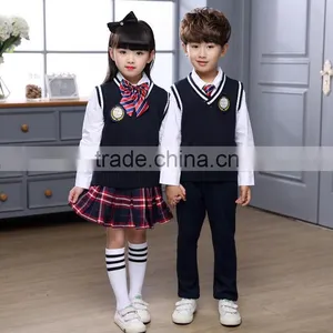 Custom Latest Design Kids School Clothes Sale Quality School Uniforms for Boys and Girls thumbnail-1