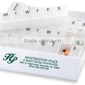 Four Weeks and Today Medicine Tray Organizer - Daily Pill Box Has Four Compartments Labeled Morn, Noon, Eve and Bed thumbnail-1