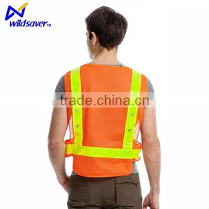 Hi Viz Led Warning Safety Yellow Reflective Vest thumbnail-1