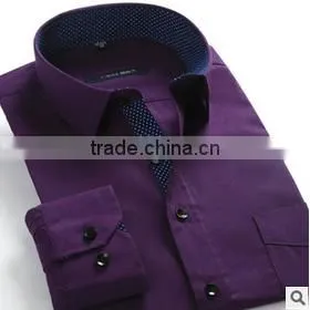 Latest Shirt Designs for Men Long Sleeve Formal Shirt Uniform Business Korean Men Anti-wrinkle T-shirt thumbnail-1