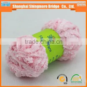 Knitted Yarn China Supplier Cheapest Price Wholesale Oeko Tex 100% Polyester Chenille Yarn for Knitting Scarf With Free Samples thumbnail-2