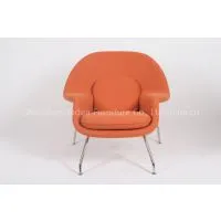 Fiberglass Lounge Womb Leisure Chair With Cushion Womb Chair and Ottoman Sale thumbnail-1