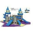 Safe Engineering Plastic and Wooden Outside Kids Castle Playground thumbnail-1