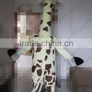 SM428 Life Size Walking Soft Plush Giraffe Mascot With Clear Visual Long Neck Cartoon Melman Giraffe Mascot thumbnail-3