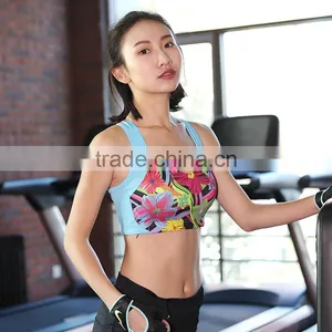 Fashion High Impact Sublimated Reversible Racerback Sports Bra thumbnail-1