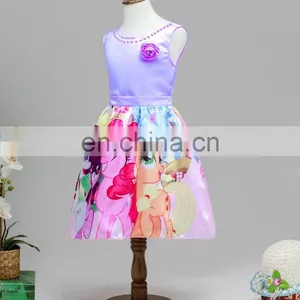 2016 Frozen Elsa Girl Party Dress , The New Children Dress Roses Frozen Elsa ANNA Dress Cartoon Pony BOLI Pony 27311 thumbnail-3