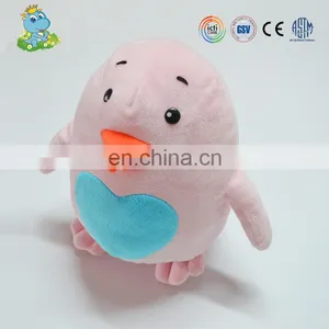 Plush Cheap Mini Chicken With Blue Heart Soft Toy Plush Toy for Child thumbnail-1