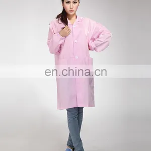 China Hot Sale Antistatic Polyester Grid Coverall Clean Room Coverall thumbnail-2