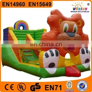 China Standard Quality Inflatable Lion Inflatable Slide on Sale thumbnail-1