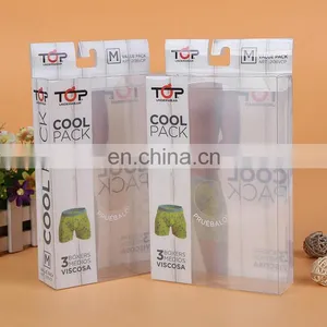 Factory Custom PVC Transparent High Grade Vareity Sizes Boxes,plastic Clear Pvc Underwear Packaging Box thumbnail-1
