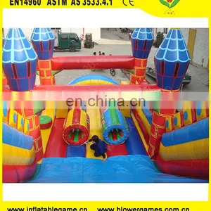 Newest Funny Clown Inflatable Castle Dry Slide for Kids and Adults thumbnail-3