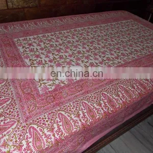 Indian Handmade Cotton Bedspread/Ethnic Cutwork Designer Double Bed Size Bedspreads/Sophisticated Cut Work Bedsheet thumbnail-1