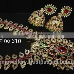 CZ Jewelry Necklace Manufacturer,cubic Zirconia Necklace Jewellery Exporter thumbnail-5