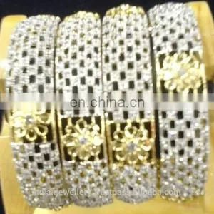 High Quality Cubic Zirconia Bangle Exporter, American Diamond Bangle, cz Bangles Imitation Diamond Bangles Manufacturer thumbnail-4