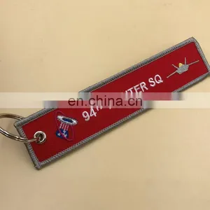 Woven Key Chain Crew Luggage Tags Remove for Flight thumbnail-2