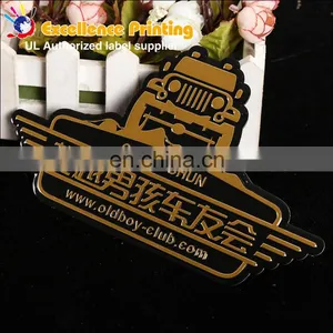 Custom Metal Logo Badge Sticker Label Badge Metal Label thumbnail-5