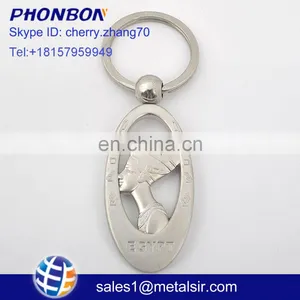 2017 Wholesale Egypt Tourist Memento 3D Pharaoh Metal Keychain thumbnail-1