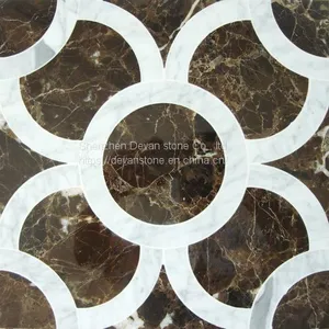 Hot Selling Marble Mosaic Waterjet Cut Mosaic for Bathroom thumbnail-2