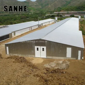 Prefabricated Design Cheap Prefab Steel Structure Chicken House Structures Building thumbnail-1