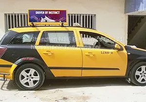 Double Sided P5mm Car Roof Sign In Cote D'Ivoire Taxi Topper Display thumbnail-1