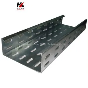 Aluminium Weight Hot Dip Galvanized HDG Perforated Cable Tray thumbnail-2