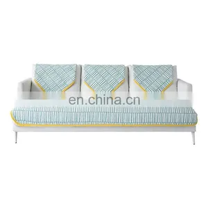 China Supplier Quilted 100%cotton Stretch Sofa Cover Protective Anti-slip Sofa Seat Cushion Cover thumbnail-3