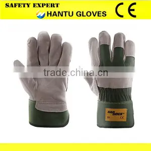Top Quality Full Palm EN388 Leather Work Glove Safety Glove thumbnail-5