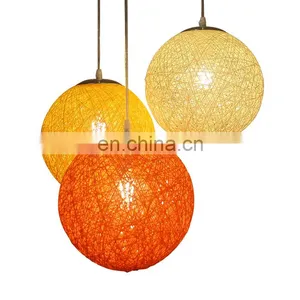 Горячие продажи. Современный подвесной люстра изrattan с хлопковым декором для дома. Источник: Чжуньшан thumbnail-3