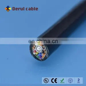 PUR Sheath Bare Copper Wire Underwater Electrical Twisted Pair Cable With RG59 Underwater Camera Cable thumbnail-1