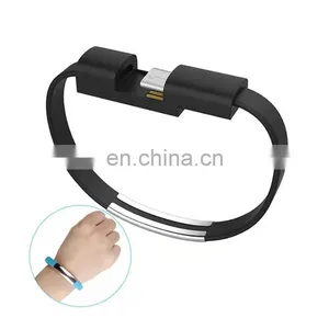 2020 New Product Bracelet Data Cable Wholesale Fast Charger Micro USB Data Cable Mobile Phone Charging Data Line Bracelet Cable thumbnail-1
