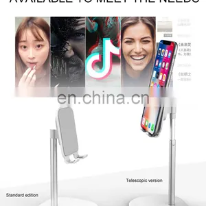 Cellphone Tablet Laptop Stand Go Up and Down Mobile Phone Case Charging Cable Holder Wireless Charger Black Silver thumbnail-2
