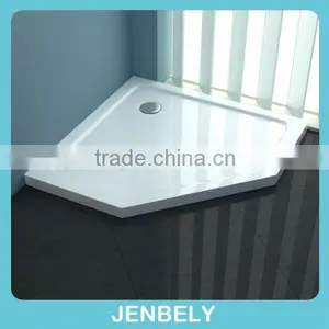 Diamond White Abs/Acrylic/stone Low Shower Base thumbnail-1