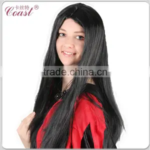 Black Synthetic Cheap Wholesale Party Wigs thumbnail-2