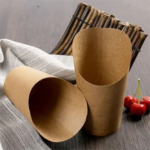 Open Top Kraft Paper Disposable Snack Cups thumbnail-2