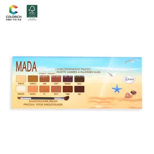 Shimmer Eyeshadow Palette Vegan High Pigment Empty Blush Palette Eyeshadow Pan Cardboard Packaging Empty Eyeshadow Palette Cheap thumbnail-4