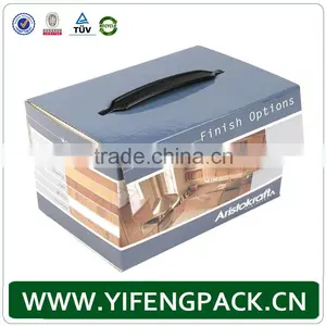 Paper Box Packaging Custom Artwork Printed Gift Box With Handle Paper Box Packaging thumbnail-2