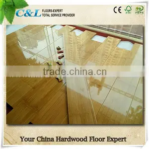 High Glossy Natural Color Solid Bamboo Flooring thumbnail-1
