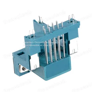 Denentech Right Angle Single Port DR09 High Type Male D-SUB Connector for Audio and Video thumbnail-1