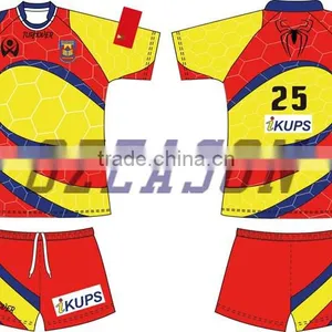 2016 Hot Sale Latest Custom Soft High Quality Sublimation Kids Rugby Jersey thumbnail-5