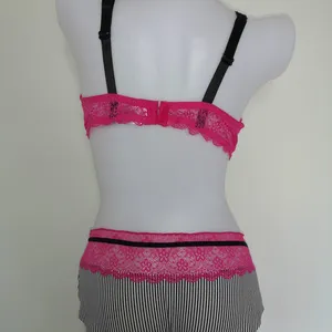 Women Fashion Bra Set,sexy Bra With Lace Panty Oem thumbnail-2