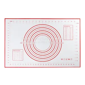 Custom Non Stick Soft Bbq Pastry Oven Kneading Rolling Dough Baking Silicone Mat for Cooking thumbnail-1