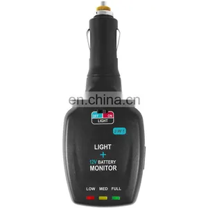 Allosun EM2263 Automotive Battery Monitor With USB Charging Port Illumination LED, 3 LED Light Indicate Battery Condition thumbnail-1